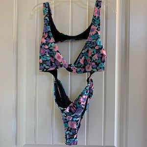 Doll’s Kill Floral Swimsuit